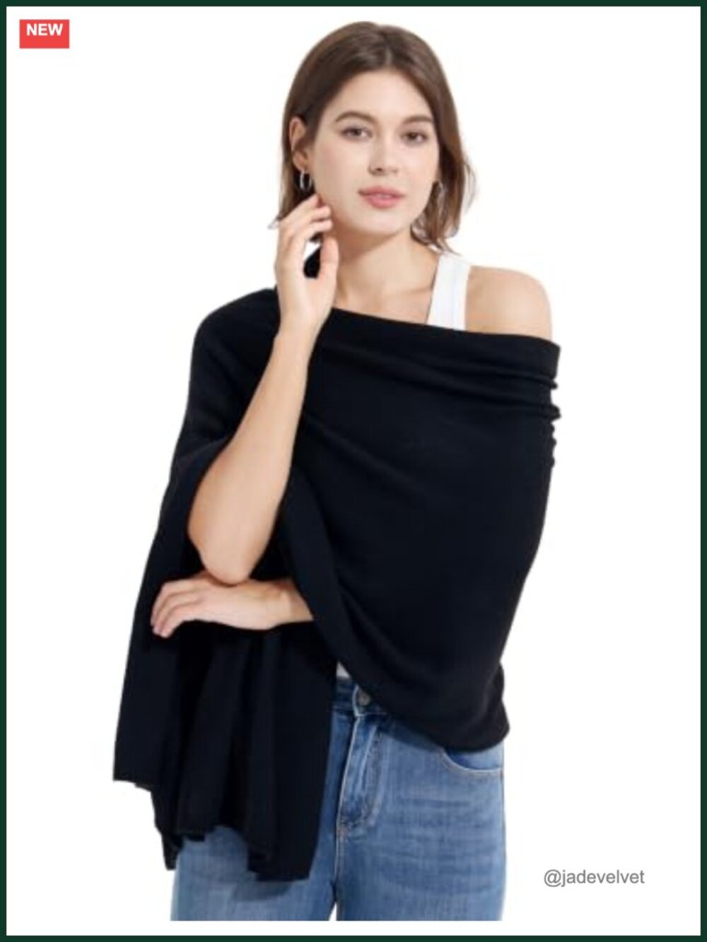 Cashmere Wool Blend Wrap Shawl Pashmina Travel Scarf Women